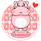 Pink Cute Hippo Keyboard Theme Download on Windows