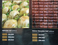 Mardin Baklava menu 3