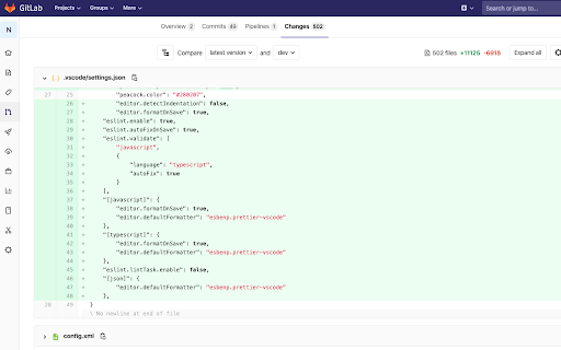 Wide View GitLab