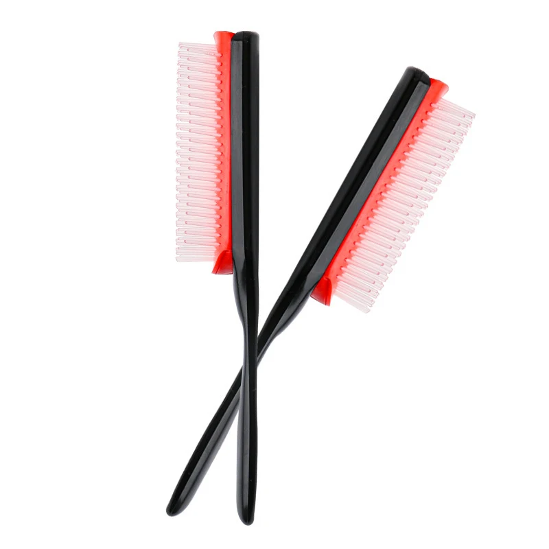 Neunreihiger Kamm mit hitzebeständigem, großem Rücken für Frisuren, matte Rippen, für einfaches Styling und Haarpflege.