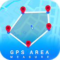 GPS Area Measure On Map