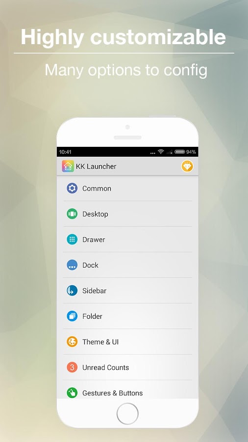    KK Launcher -Lollipop launcher- screenshot  