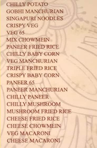 Roadways Canteen menu 6