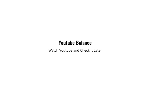 Youtube Balance