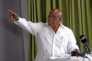 Businessman and former cabinet minister Tokyo Sexwale at a media briefing on Thursday.