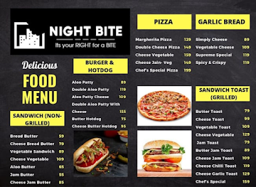 NIGHT BITE menu 