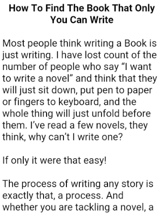 How to write a book plot