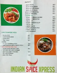 Indian Spice Xpress menu 1