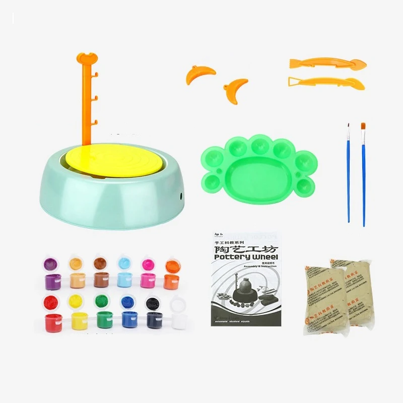 Set di strumenti per macchina per ceramica fatta a mano per bambini Crea ceramiche uniche, divertiti e sviluppa le capacità artistiche dei tuoi bambini