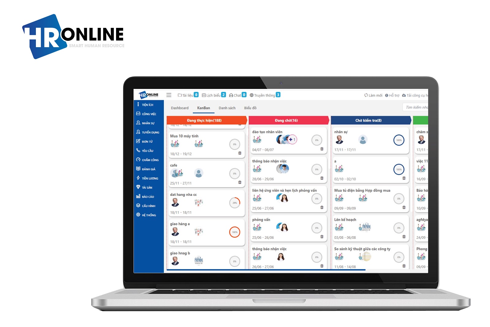 Phần mềm HrOnline giúp bạn giải quyết công việc nhanh chóng