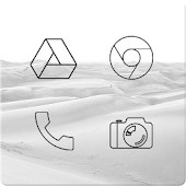 Lines Dark - Black Icons (Free Version)