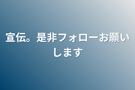 宣伝。是非フォローお願いします