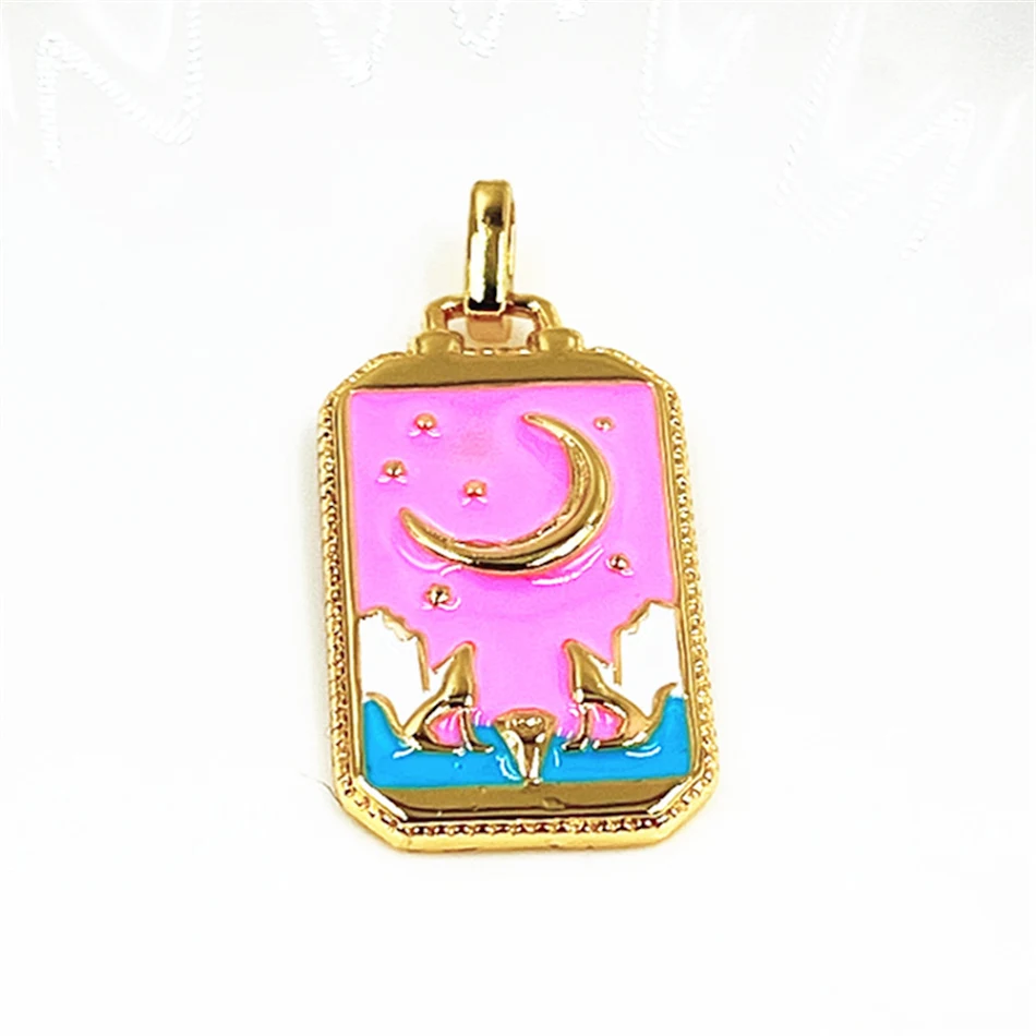 Dames Fashion Drip Tarot hanger ketting, een stijlvol sieraad dat je look verbetert, jouw individuele stijl benadrukt en een mystieke uitstraling geeft.