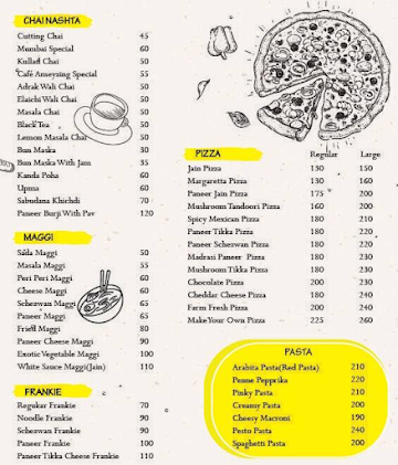 Cafe Ameyzing menu 