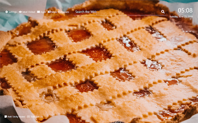 Cherry Pie Tema HD New Tab Wallpaper