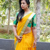 Indian Actress Shanaya Shannu latest yellow traditional saree 