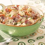 Bacon Potato Salad Recipe was pinched from <a href="http://www.tasteofhome.com/Recipes/Bacon-Potato-Salad-2" target="_blank">www.tasteofhome.com.</a>