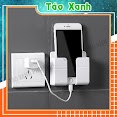 Kệ Dán Tường Để Điện Thoại, Remote - Giá Đỡ Sạc Điện Thoại Thông Minh