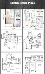 Sketch House Plans - náhled
