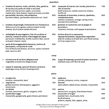 Focaccia - Hyatt Regency menu 