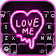 Thème de clavier Neon Love Me icon