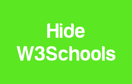 Hide W3Schools small promo image