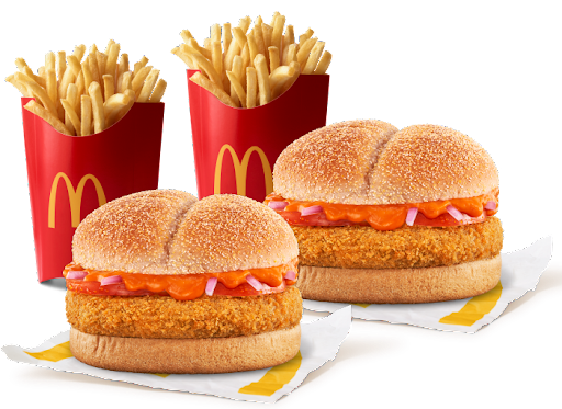 2 McAloo Tikki + 2 Fries (L)