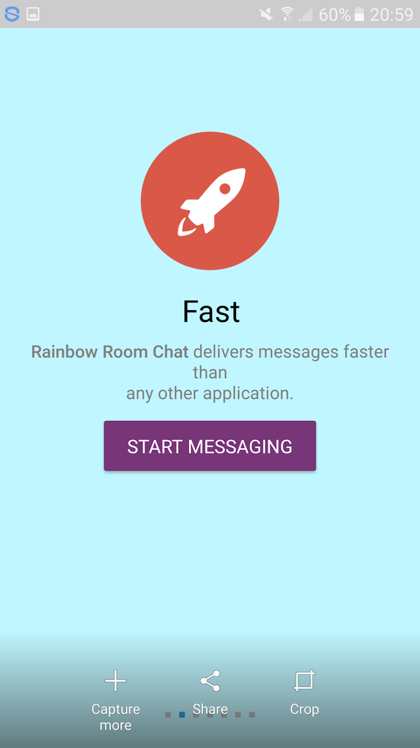 Rainbow Room Chat Screen 1