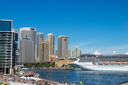 Carnival Spirit in Sydney Harbour.