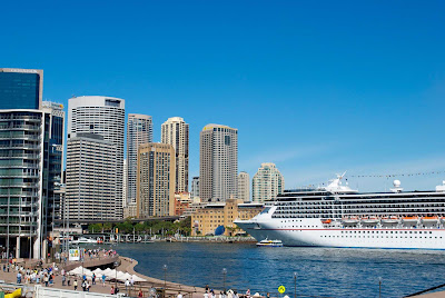 Carnival Spirit in Sydney Harbour.