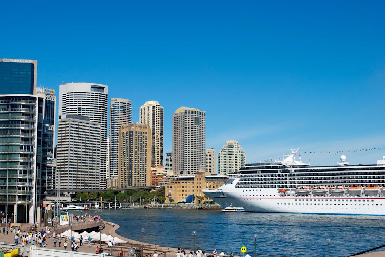 Carnival Spirit in Sydney Harbour.