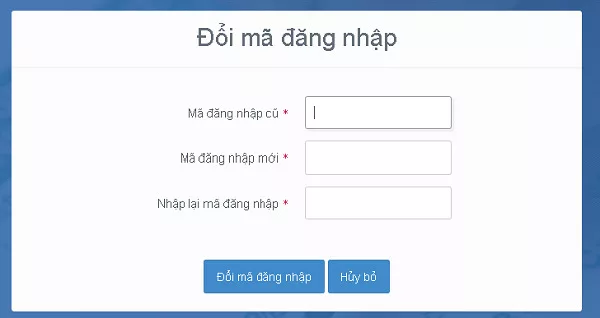 Đổi mã đăng nhập - các bước hướng dẫn đăng ký thi THPT Quốc gia 2023