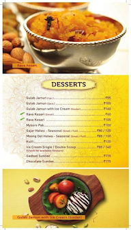 Sagar Ratna menu 1