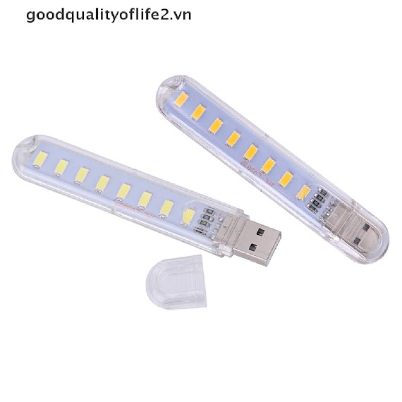 & Goodqalityoflife & Đèn Led Mini Di Động 5V 8 Bóng Cổng Usb Ánh Sáng Ban Đêm Cho Máy Tính