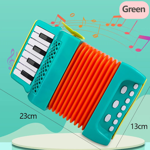 Title 6, Childrens Cartoon Music Accordion with Grip Bu...