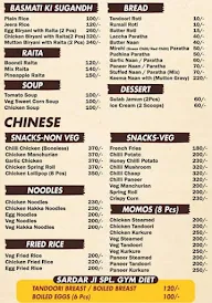 Sardar Ji Family Restaurant menu 1