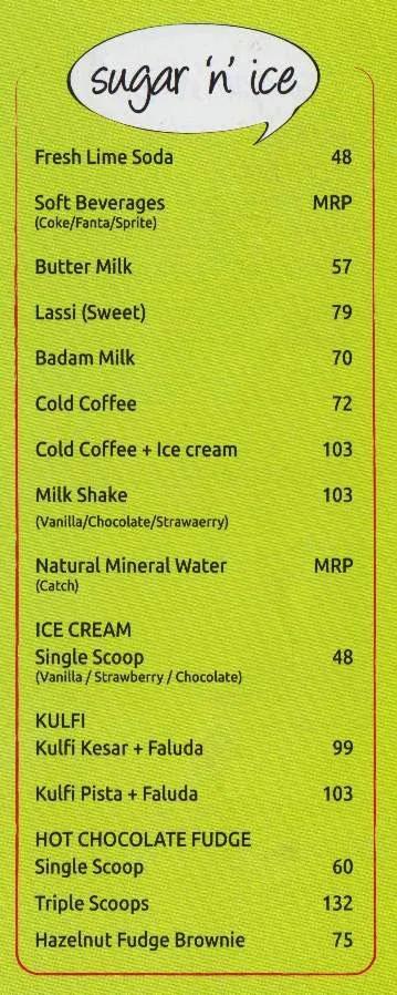 Haldiram's menu 