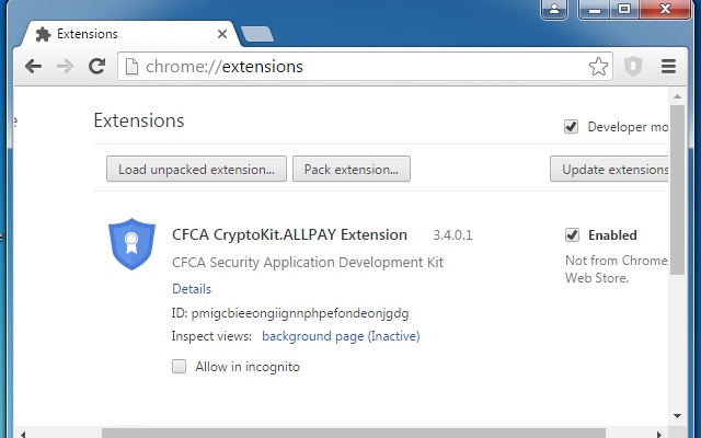 CFCA CryptoKit.ALLPAY Extension