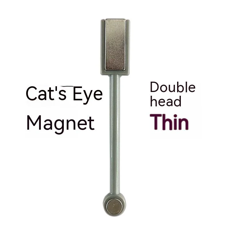 Dvoglavi magnetni gel lak za nokte sa Cat Eye efektom, 3D šara, magični kamen. Savršen za manikir.
