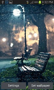 Rainy Garden Live Wallpaper screenshot 0