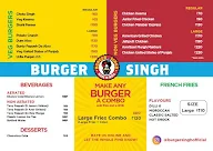 Burger Singh menu 1