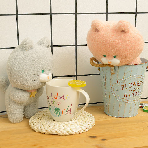Title 6, Cute Cat Doll Plush Toy Childrens Rag Doll Sof...