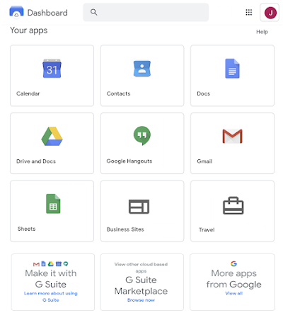 G Suite ダッシュボードをユーザー向けにカスタマイズする G Suite