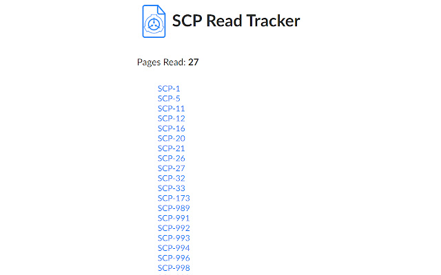 SCP Episode Tracker on the App Store
