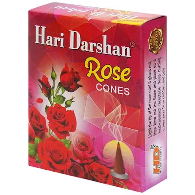 Haridarshan Hari Darshan Rose Dhoop - 12 pcs