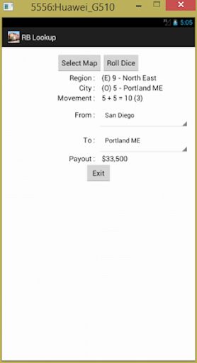 Screenshot Rail Baron Lookup