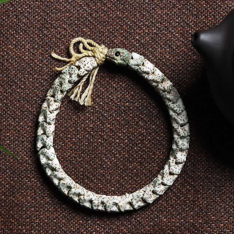 Title 9, Pulseira de osso de cobra entalhada Xingyue Bod...