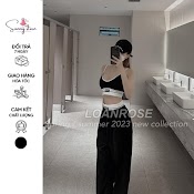 Set 3M Áo Croptop Quần Jogger Thun Gân , Set Bikini 3 Món Thể Thao (Lv185)