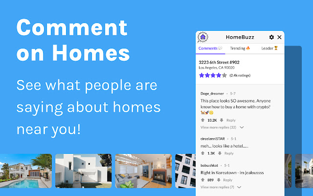 HomeBuzz - Comment on Real Estate Listings chrome extension