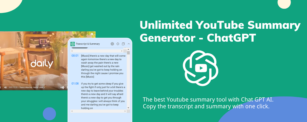 YouTube Summary ChatGPT - Unlimited Generator Preview image 1